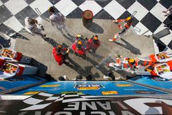 Prototype Podium, #99 JDC/Miller Motorsports ORECA 07, P: Stephen Simpson, Mikhail Goikhberg, Chris Miller, #54 CORE autosport ORECA LMP2, P: Jon Bennett, Colin Braun, Romain Dumas, #6 Acura Team Penske Acura DPi, P: Dane Cameron, Juan Pablo Montoya