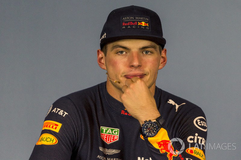 Max Verstappen, Red Bull Racing, en rueda de prensa
