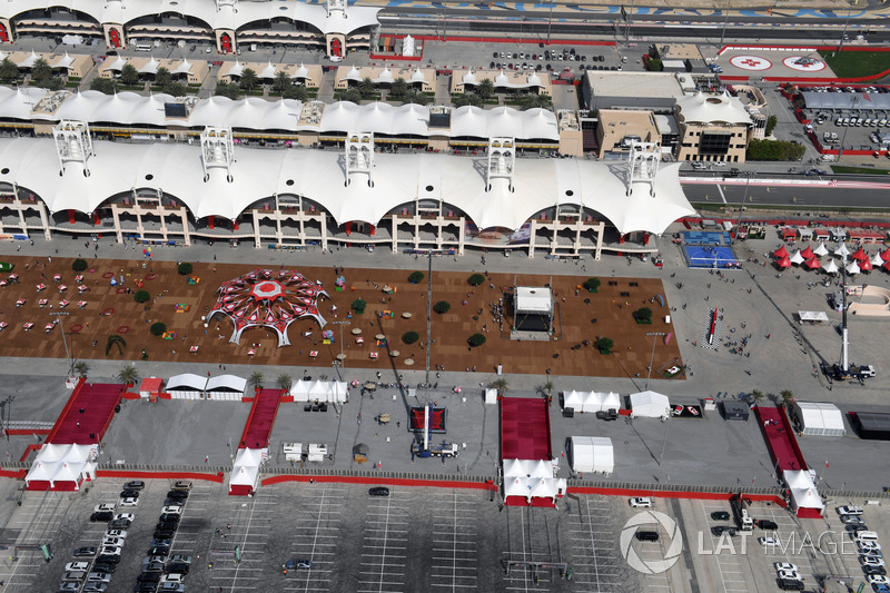 Vista aérea del circuito internacional de Bahrein