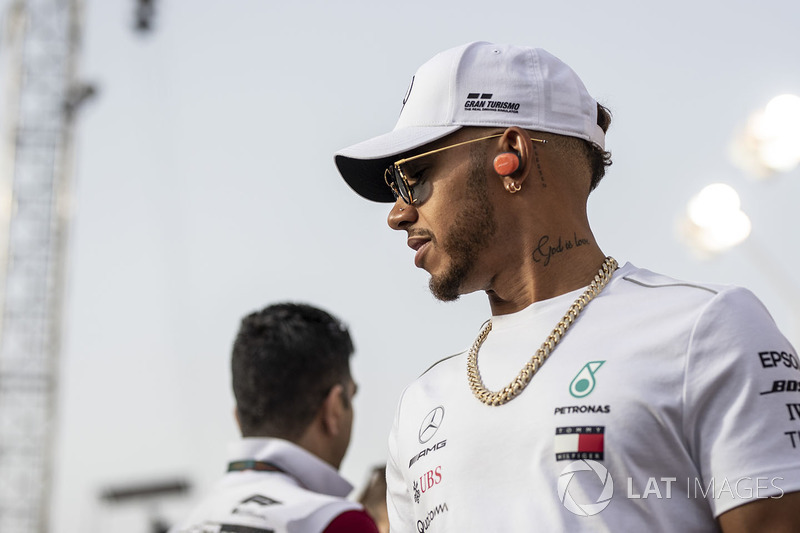 Lewis Hamilton, Mercedes-AMG F1 on the drivers parade