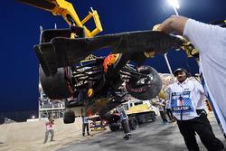 Разбитый автомобиль RB14 Макса Ферстаппена, Red Bull Racing