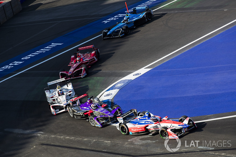 Nick Heidfeld, Mahindra Racing Alex Lynn, DS Virgin Racing & Jose Maria Lopez, Dragon Racing