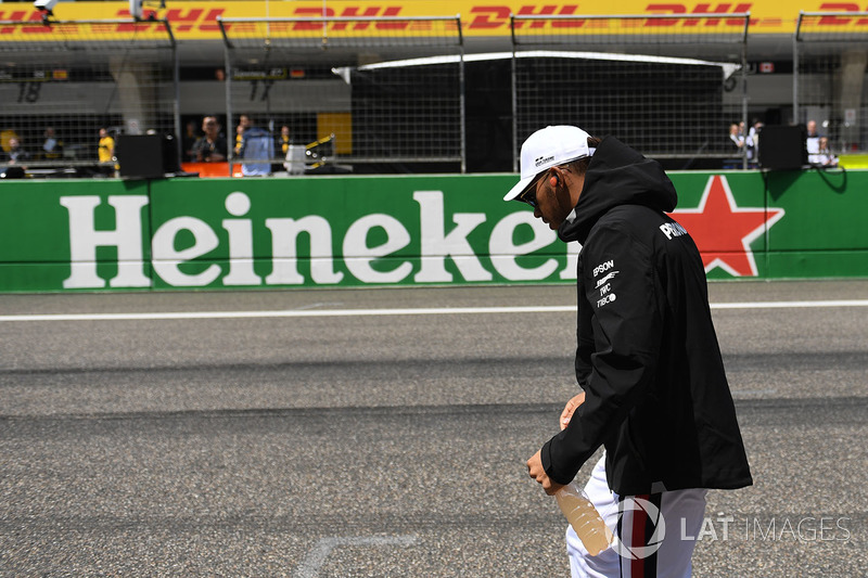 Lewis Hamilton, Mercedes-AMG F1 en el desfile de pilotos