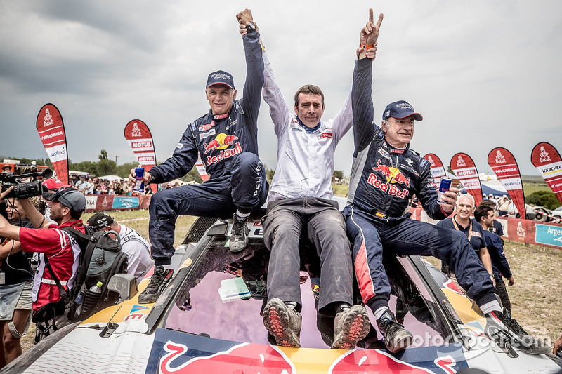 Car winners Carlos Sainz, Lucas Cruz, Peugeot Sport