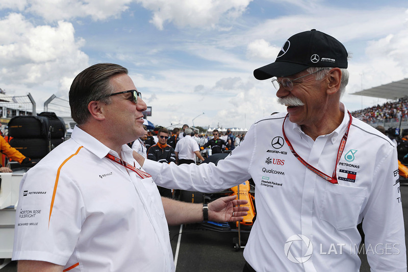 Zak Brown, CEO de McLaren Technology Group, y Dr Dieter Zetsche, CEO de Mercedes Benz