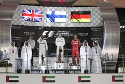 Podium: race winner Valtteri Bottas, Mercedes AMG F1, second place Lewis Hamilton, Mercedes AMG F1,