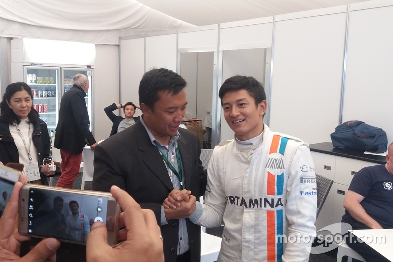 Menteri Pemuda dan Olahraga Imam Nahrawi bersama Rio Haryanto