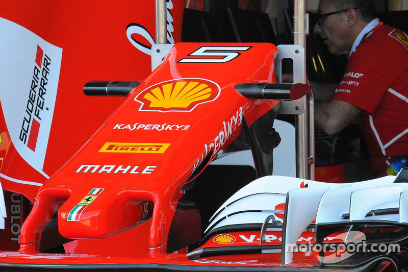 Detail sayap depan Ferrari SF70H