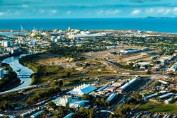 Una vista panorámica del circuito de calle de Townsville