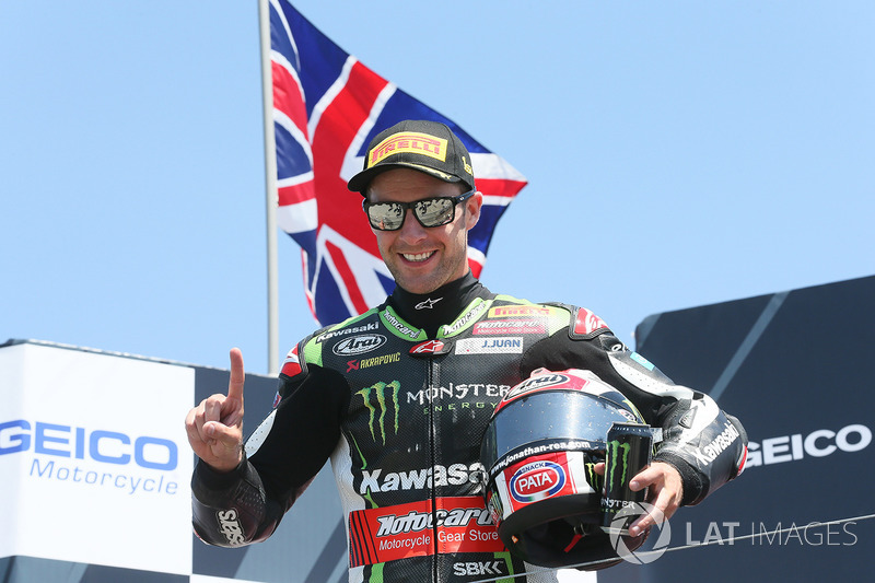 El ganador Jonathan Rea, Kawasaki Racing