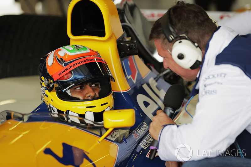 Karun Chandhok, Williams FW14B Renault, David Croft