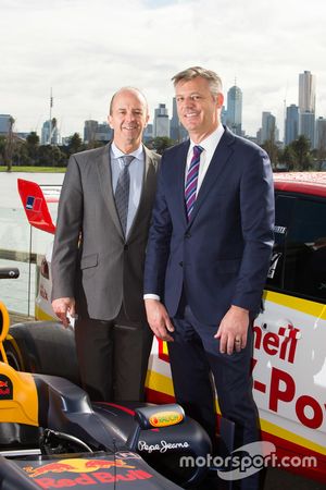 AGPC CEO Andrew Westacott and Supercars CEO James Warburton