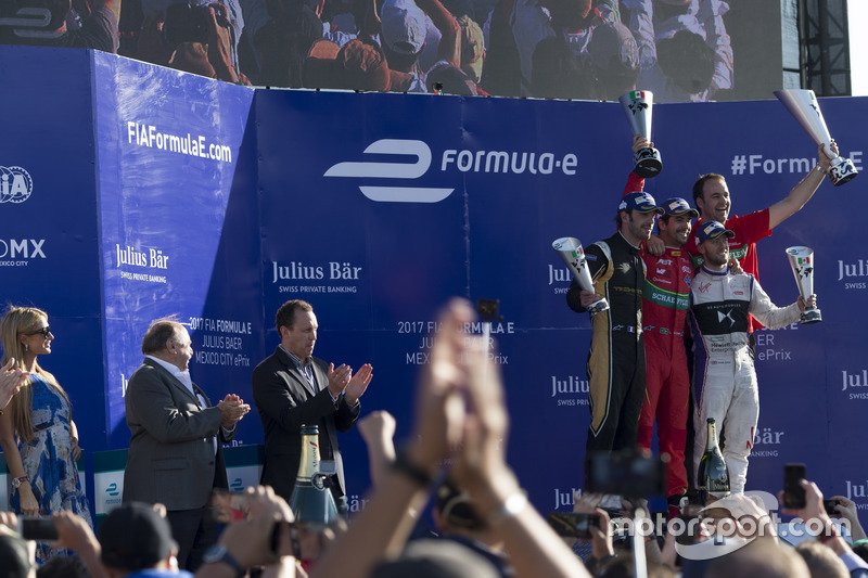 Podium: 1. Lucas di Grassi, ABT Schaeffler Audi Sport; 2.  Jean-Eric Vergne, Techeetah; 3. Sam Bird,