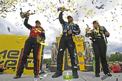 Top Fuel winner Brittany Force, Funny Car winner Matt Hagan, Pro Stock winner Erica Enders-Stevens