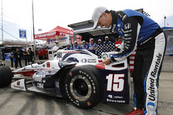 Le poleman Graham Rahal, Rahal Letterman Lanigan Racing Honda