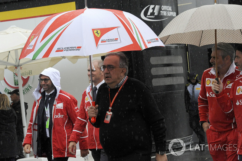 Sergio Marchionne, CEO FIAT and Maurizio Arrivabene, Ferrari Team Principal