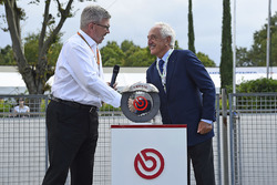 Ross Brawn, Managing Director of Motorsports, FOM, Alberto Bombassei, Brembo President