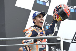 Podium: racewinnaar Marc Marquez, Repsol Honda Team