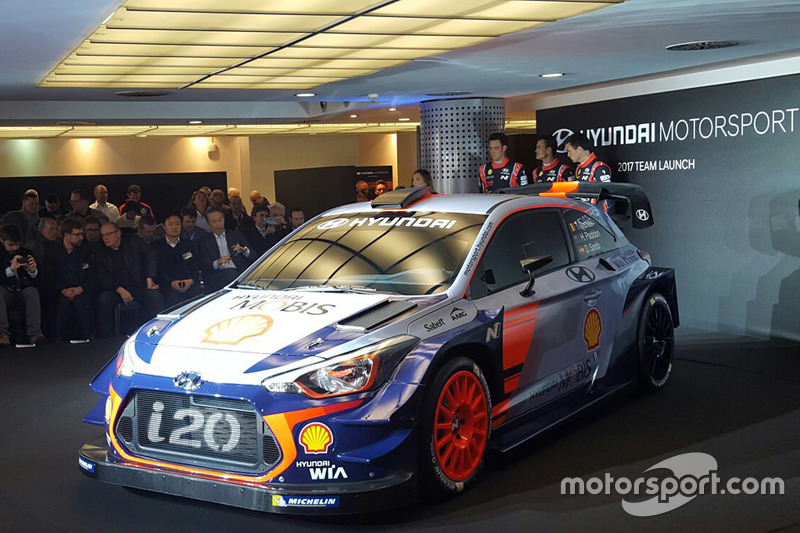 Hayden Paddon, Daniel Sordo, Thierry Neuville, Hyundai Motorsport unveil the 2017 Hyundai i20 Coupe WRC