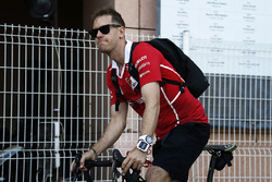 Sebastian Vettel, Ferrari on a bike
