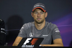 Jenson Button, McLaren in the Press Conference