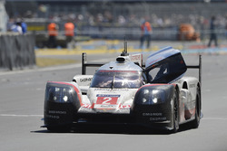 #2 Porsche Team Porsche 919 Hybrid: Timo Bernhard, Earl Bamber, Brendon Hartley after winning