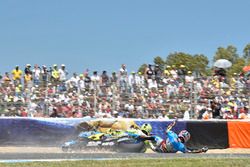 Jack Miller, Estrella Galicia 0,0 Marc VDS, Alvaro Bautista, Aspar Racing Team crash