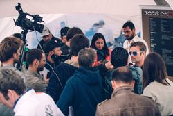 Sebastien Loeb, Peugeot Sport with the media