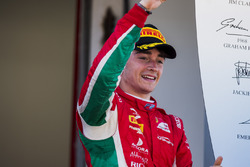 Podium: race winner Charles Leclerc, PREMA Powerteam