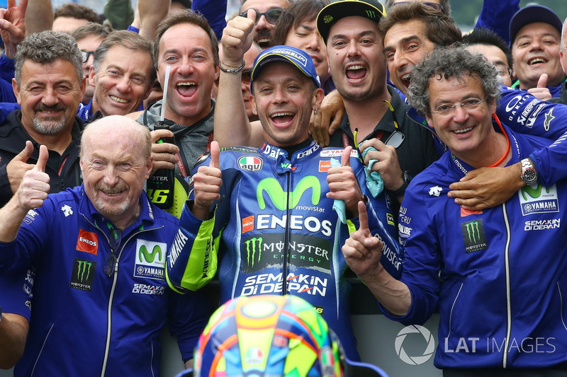 Il vincitore della gara Valentino Rossi, Yamaha Factory Racing
