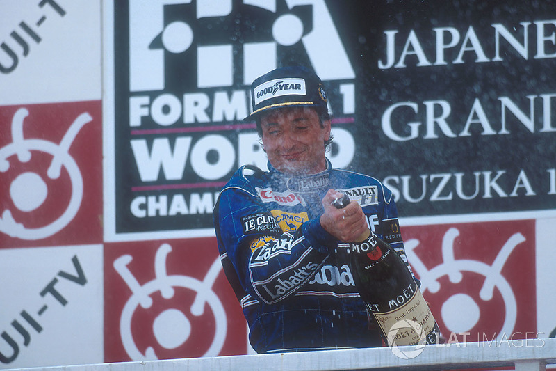 1992: 1. Riccardo Patrese, 2. Gerhard Berger, 3. Martin Brundle