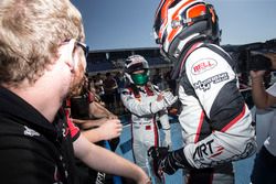 Nirei Fukuzumi, ART Grand Prix, George Russell, ART Grand Prix en parc ferme