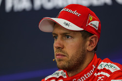 Sebastian Vettel, Ferrari in the Press Conference