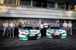 #1 Montaplast by Land-Motorsport, Audi R8 LMS: Connor De Phillippi, Christopher Mies und #2 Montapla