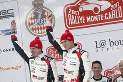 Podium: second place Jari-Matti Latvala, Miikka Anttila, Toyota Racing