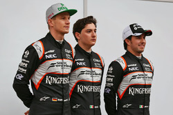 Sergio Pérez, Sahara Force India F1, Alfonso Celis Jr., Sahara Force India F1 et Nico Hülkenberg, Sahara Force India F1