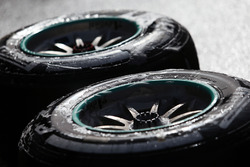 Pirelli tyres are washed