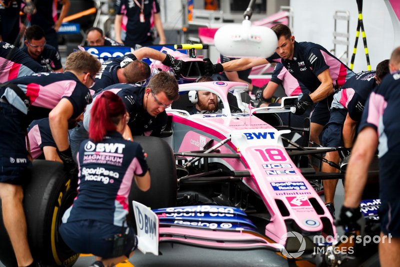 Simulation d'arrêt au stand chez Racing Point