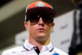 Kimi Raikkonen, Alfa Romeo Racing speaks to the media