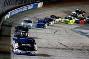 Race Winner Brett Moffitt, GMS Racing, Chevrolet Silverado Midnight Moon Moonshine