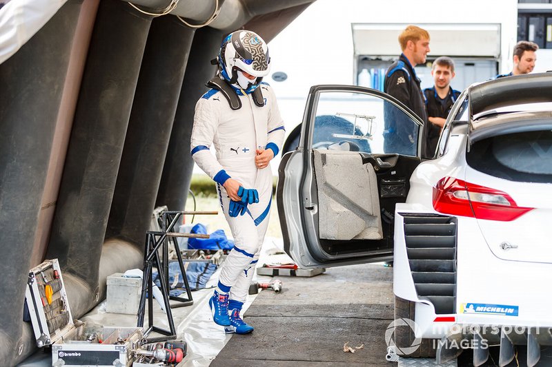 Valtteri Bottas prueba un M-Sport Ford Fiesta WRC