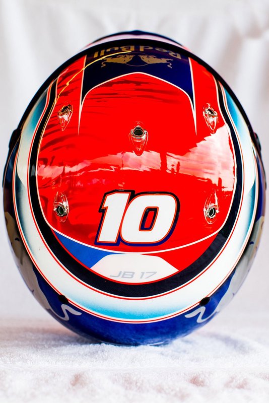 Casco de Pierre Gasly, Toro Rosso