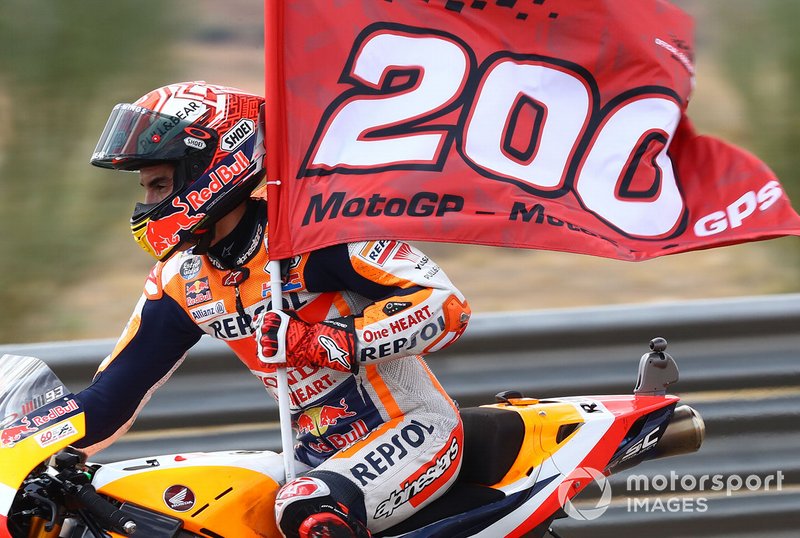 Em Aragón, Marc disputou o 200º Grande Prêmio e se tornou o piloto mais jovem a alcançar esse número. Ele tinha 26 anos e 217 dias.