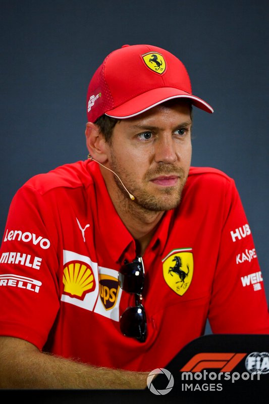 Sebastian Vettel, Ferrari In the Press Conference