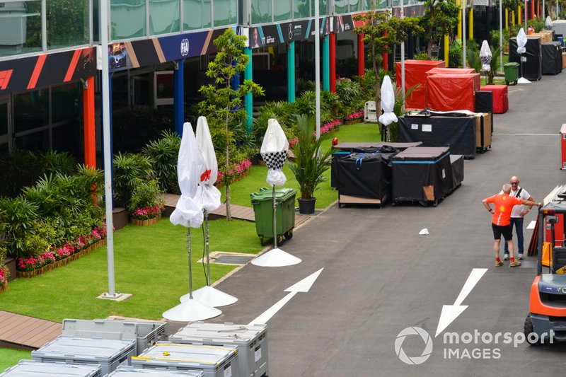 Freight in the paddock