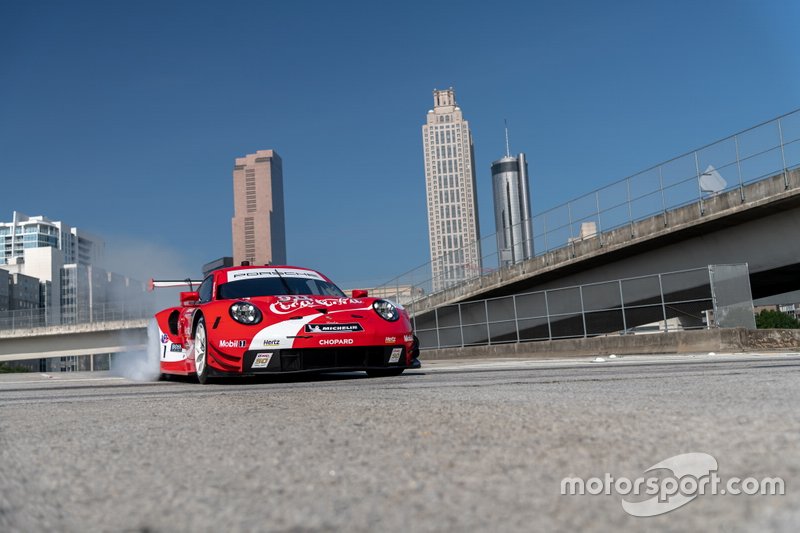 Porsche 911 RSR im Coca-Cola-Design für das Petit Le Mans 2019