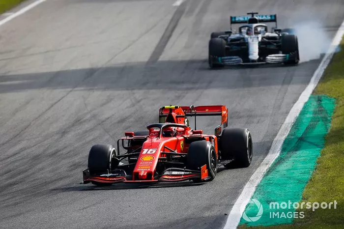 Charles Leclerc, Ferrari SF90, Lewis Hamilton, Mercedes AMG F1 W10