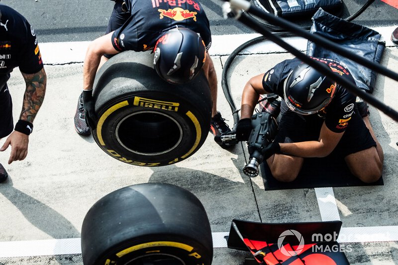 Práctica de parada en boxes de Red Bull Racing