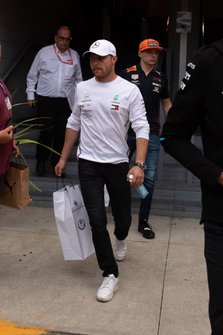 Valtteri Bottas, Mercedes AMG F1 and Max Verstappen, Red Bull Racing