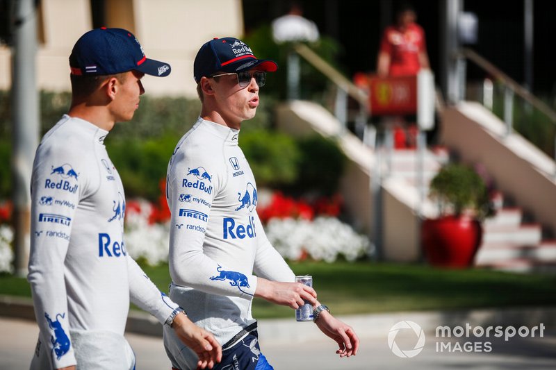 Alexander Albon, Toro Rosso and Daniil Kvyat, Toro Rosso